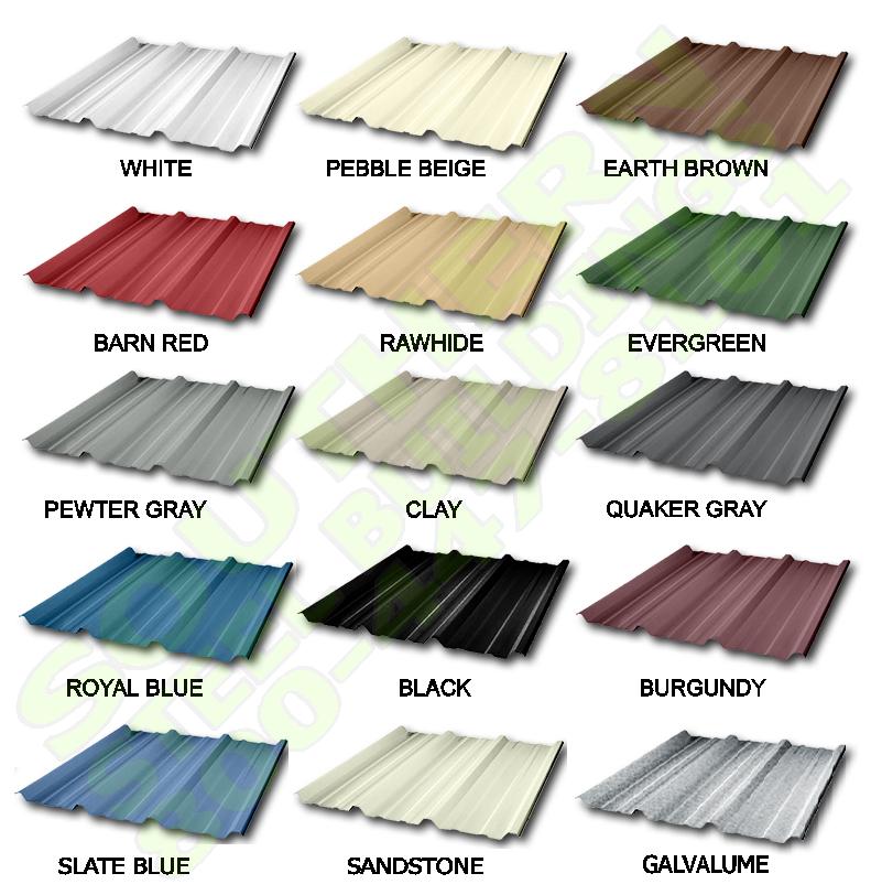 mueller metal color chart Metal building color chart